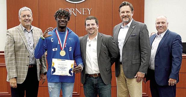 Alex Chukwukelu Recognized by Forney ISD School Board