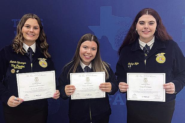 Forney ISD FFA Members Receive