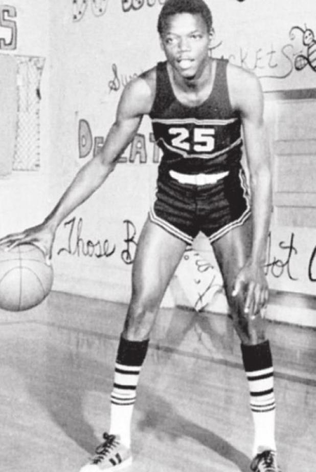 Coach Joe Jones and his BASKETBALL BROCHURE