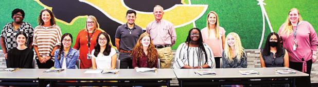 Crandall ISD Ready, Set, Teach Seniors Sign Letters of Intent