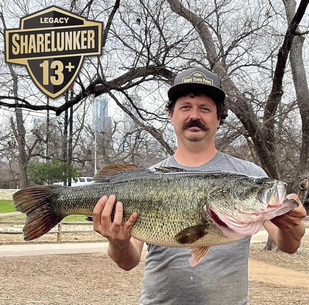 Lady Bird Lake, J.B. Thomas Kicked off February with Pair of Legacy Class ShareLunkers