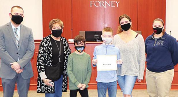 Rogan Ward Named FISD Elementary Student of the Month