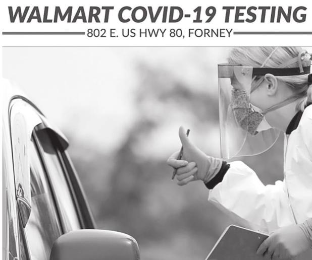 COVID-19 Testing at Forney Walmart 