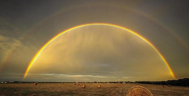 Rainbow Over Forney July 5, 2024