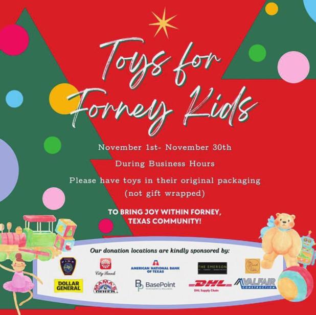 Toys for Forney Kids Toy Drive