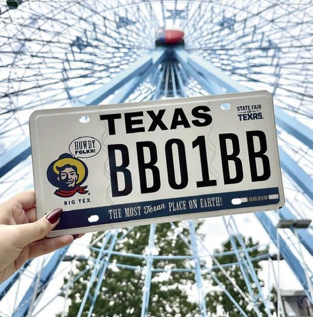 Texas DMV Approves State Fair of Texas Specialty License Plate