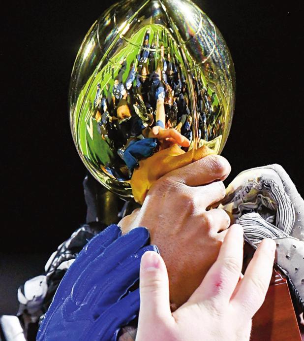 Falcons Overcome Slow Start, Withstand Late Rally in 32-25 Playoff Win