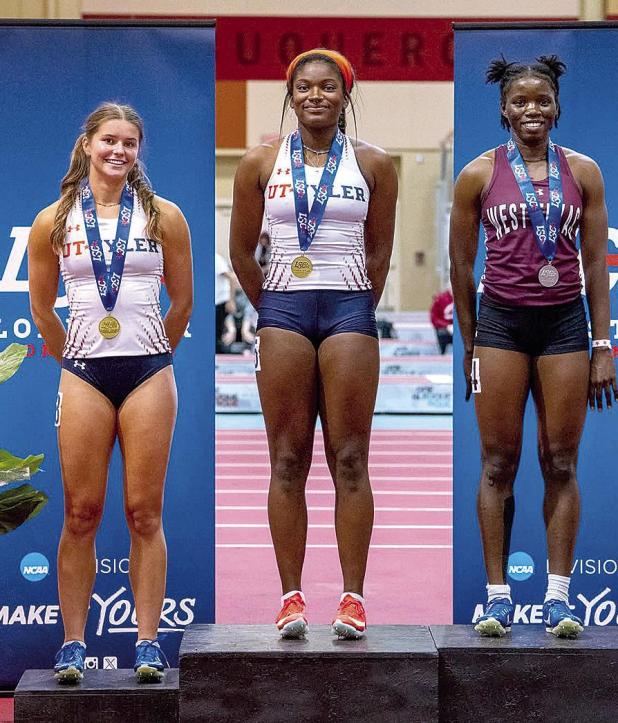 FHS Graduate Bracie Vaughn Shines in Return to Track, Captures Gold at Lone Star Conference Championship