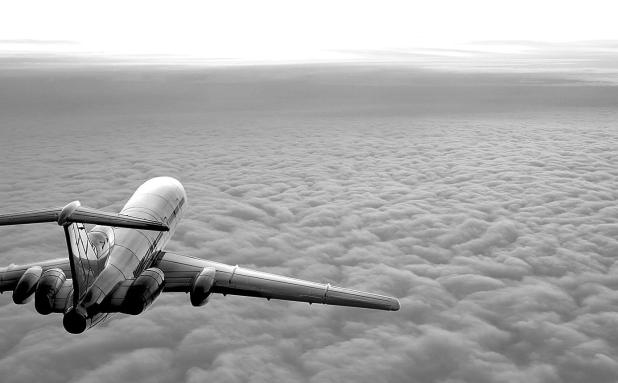 An Old Man On An Airplane