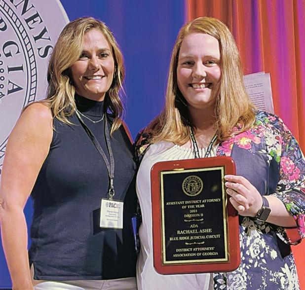 FHS Graduate Rachel Ashe Honored At Prosecuting Attorneys’ Council of Georgia Summer Conference