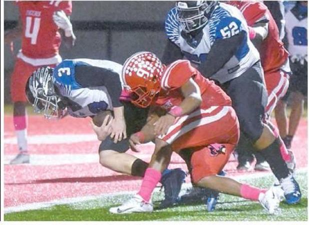 Falcons Win Ugly, Defeat Terrell, 50-28