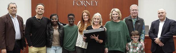 Former Forney ISD Principal Kathy Green With Forney Legacy Award