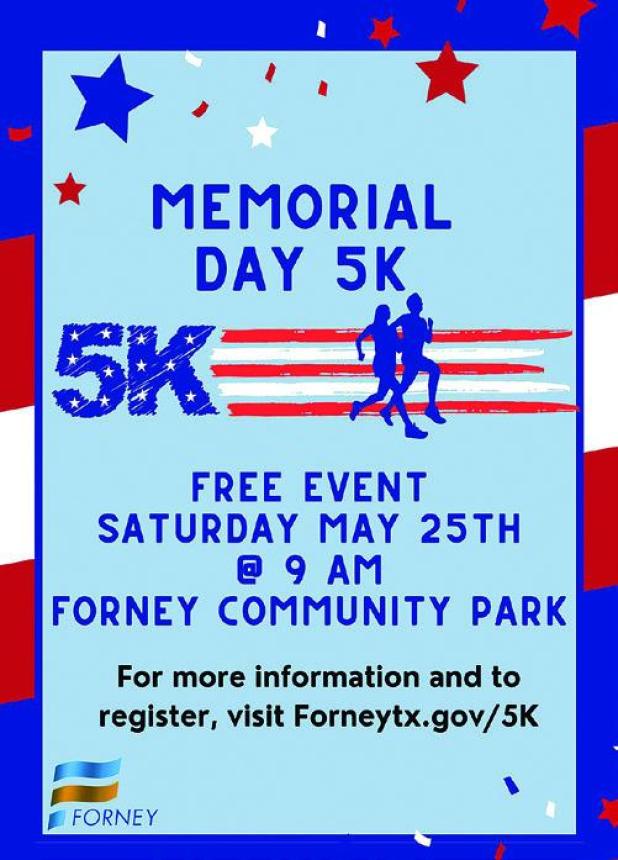  City of Forney to Host Memorial Day 5K