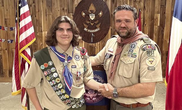Landen Vasquez Achieves Rank of Eagle Scout in Troop 1857