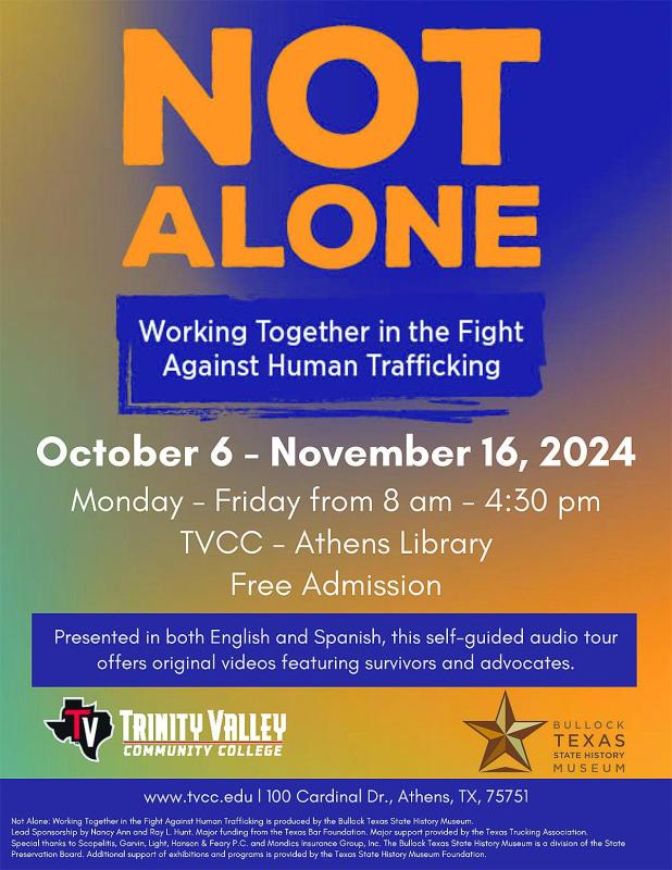 Human Trafficking Awareness Exhibit Comes to TVCC