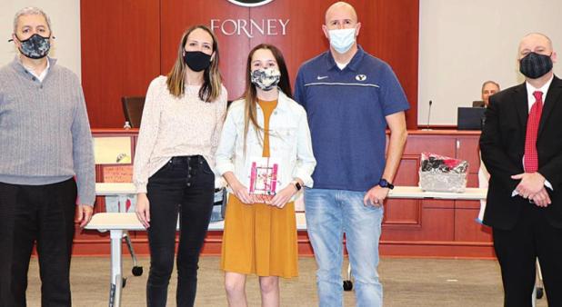 Jane Salgada Recognized for Designing 2020 Forney ISD Holiday Card