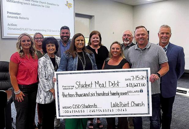 Lakepointe Church Supports Crandall ISD with Donation to Clear Student Meal Debt
