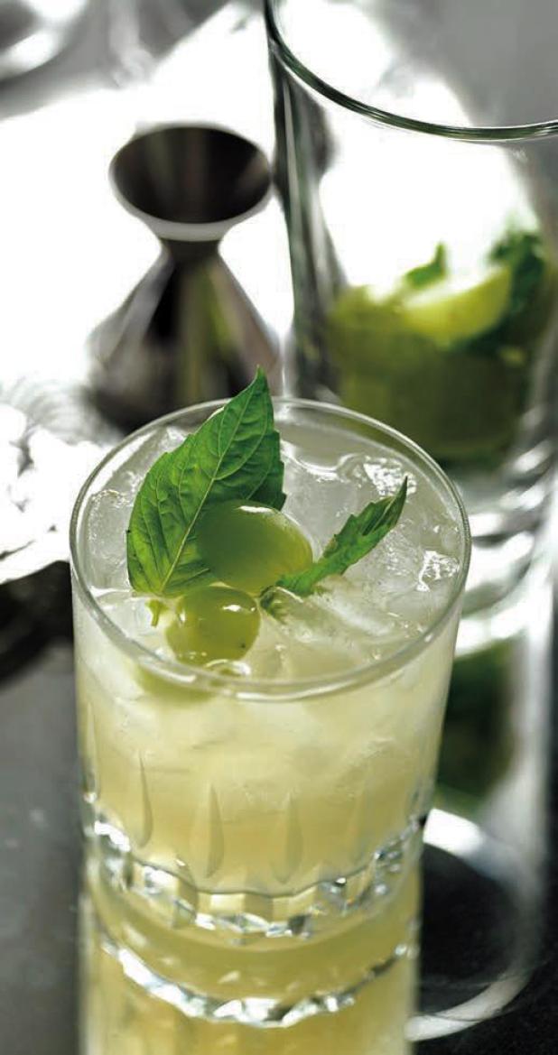 Grape Basil Martini