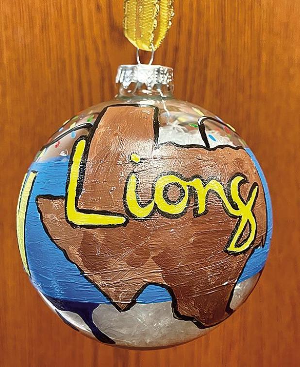 Kaufman High School Student Paints Ornament for Capitol Christmas Tree