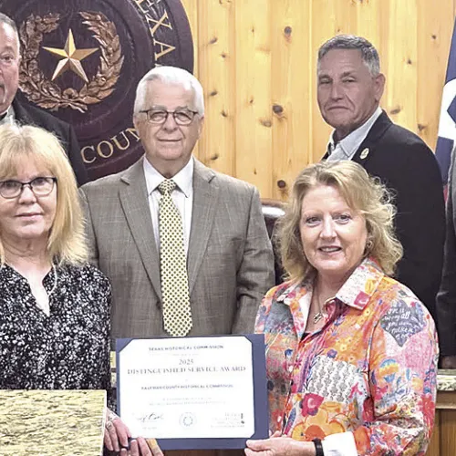 Kaufman County Historical Commission Receives 2025 Distinguished Service Award from the Texas Historical Commission
