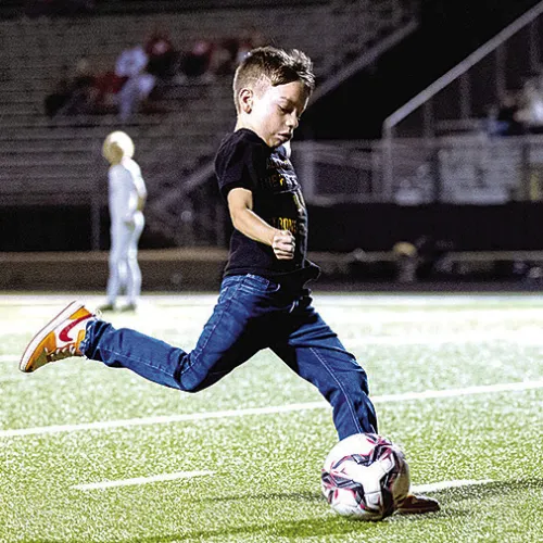 Crandall High School Boys Varsity Soccer Team Honor Fallen Teammate
