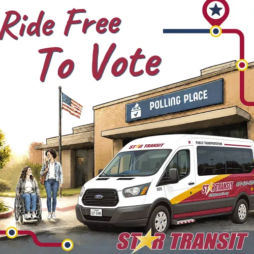 Ride Free to Vote With STAR Transit