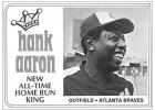 I did not want Hank Aaron to break the record…..