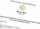 Representative Keith Bell Files Pro-Life Legislation Providing Conscience Protection for Healthcare Workers